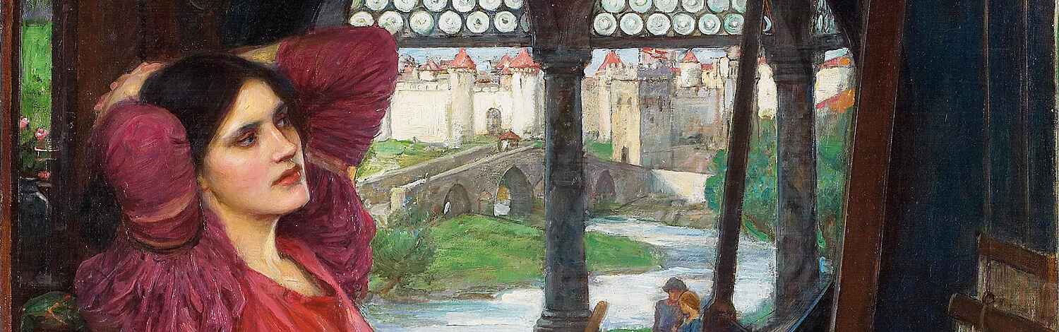 I am half-sick of shadows, said the lady of shalott = John William Waterhouse