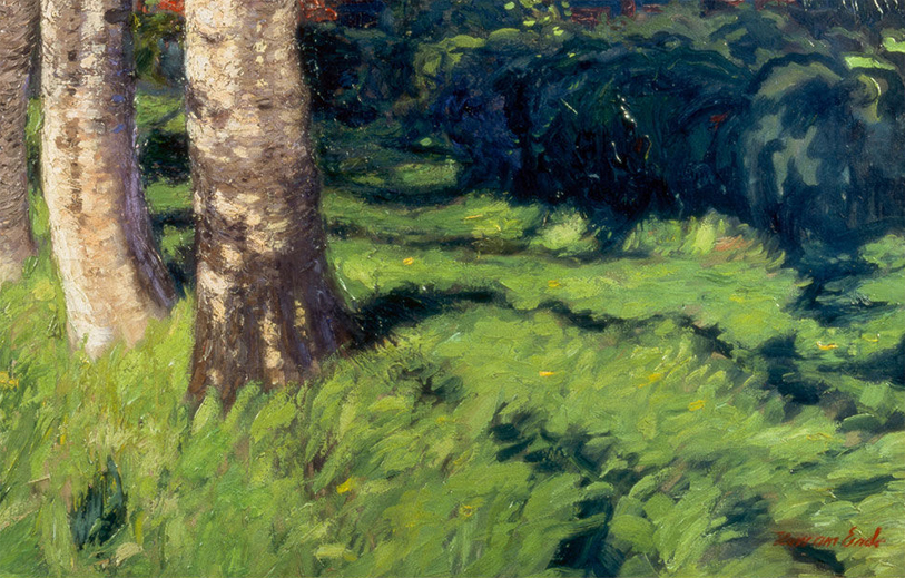 Section from an art print image