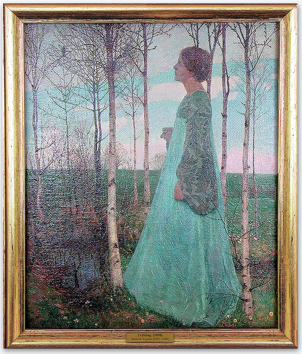 Painting reproduction on canvas of Fruhling by Heinrich Vogeler